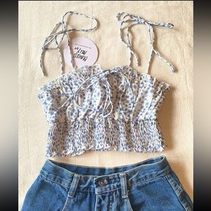 Princess Polly Benita crop top NWT